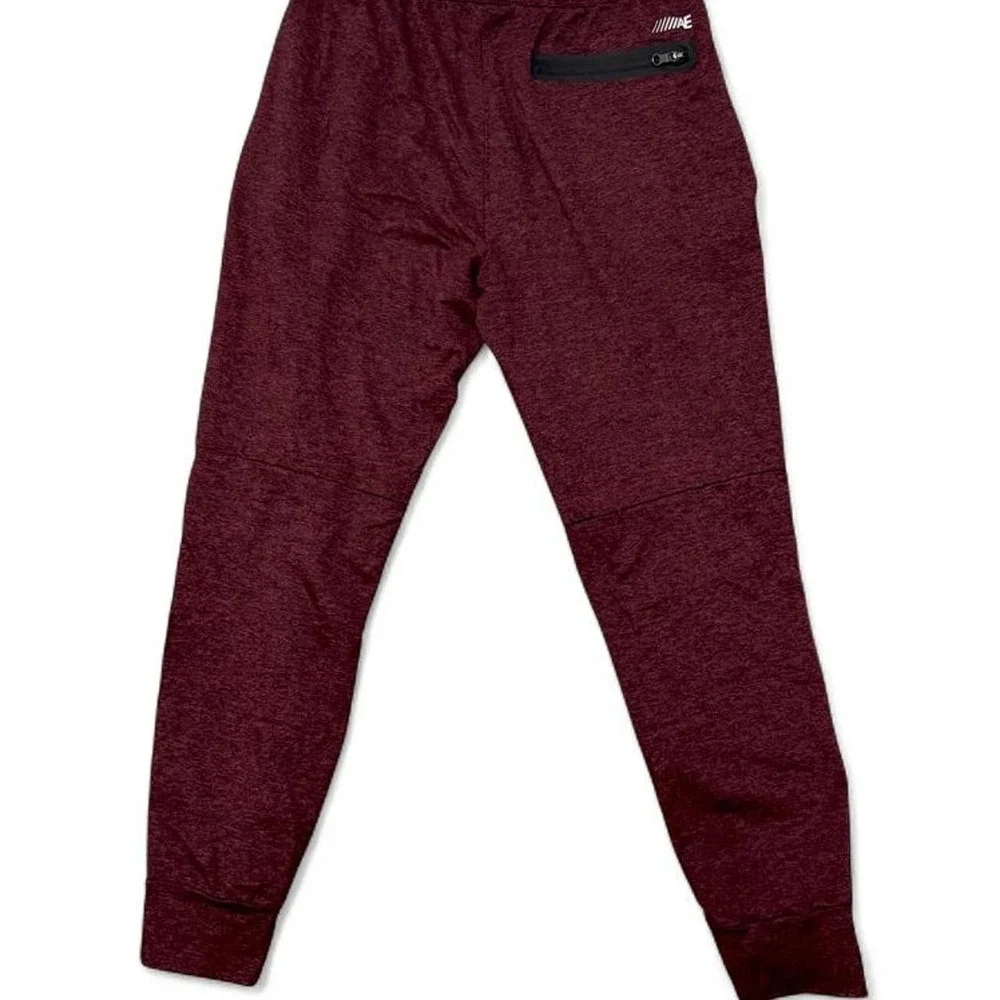 American Eagle AE Mens Size M Burgundy Maroon Tapered Fleece Jogger Pants